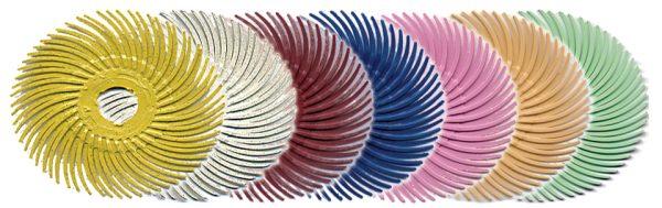 Radial Bristle Discs, 2" diameter, 6-Pk