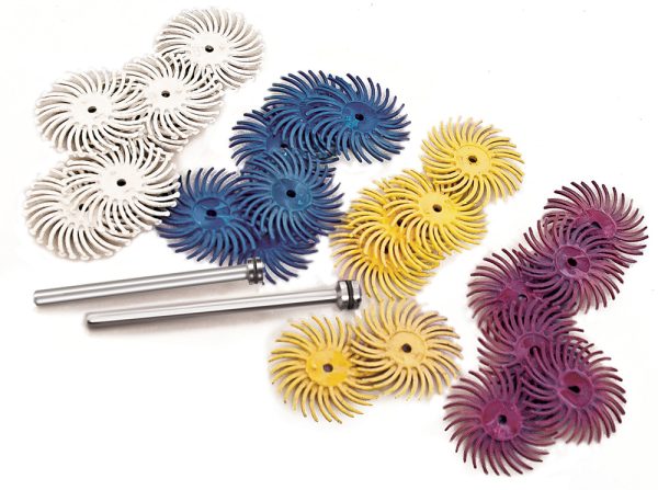 Radial Bristle Discs,  3/4" diameter 6-Packs or Assortments
