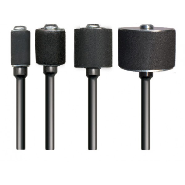 Docunah 10Pcs Drum Rubber Mandrels 1/8 Shank For Sanding Sleeve Rotary Tool Abrasive Tools Size: m 