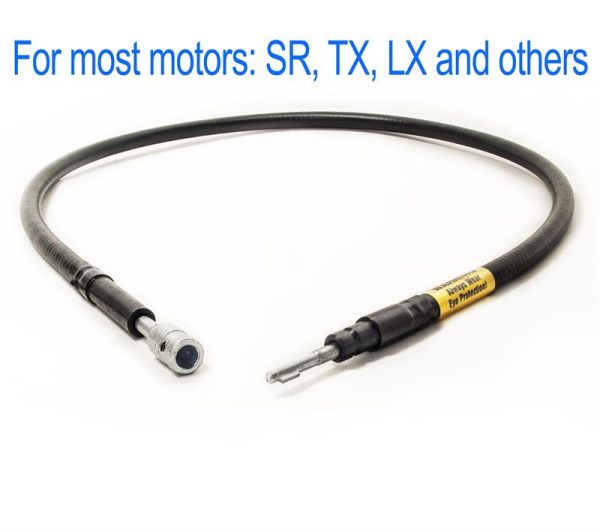 Key Tip Motor Shaft AND Sheath, Factory Pre-Lubricated - choice of lengths