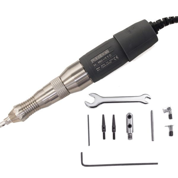 K.1090 Dual Handpiece Micromotor Kit, Hammer plus Rotary with 2.35mm (3/32″) or 1/8″ Collet