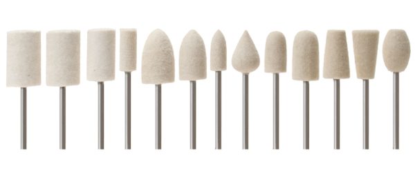Mounted Felt Bobs 3/32" (2.35 mm) shanks, Medium Density 13-piece Kit AKFB32