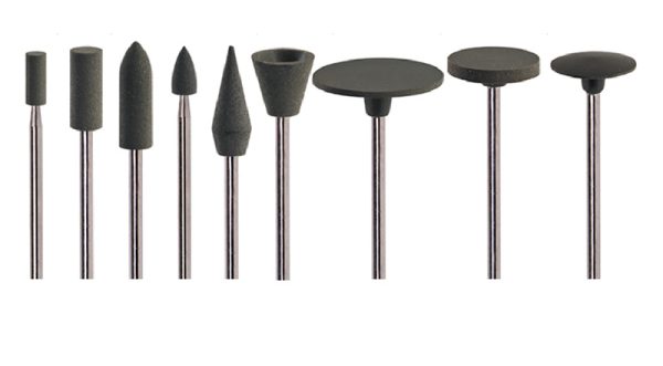 3/32″ (2.35 mm) shank COARSE Rubber Abrasive Points in Multi-Packs