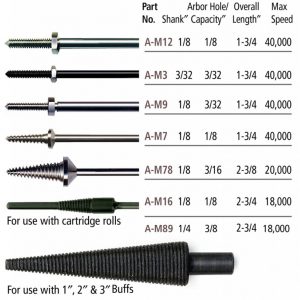 Tapered Mandrels  choice of sizes: