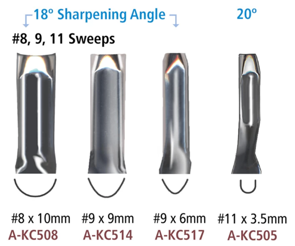 #8, #9 and #11 Sweep Chisels choice of 5