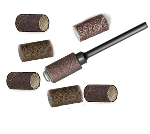 1/4" x 1/2" Aluminum Oxide Bands  10-Pks 60, 80, 120, 180, 240, 320 or 600 grit or Assortment
